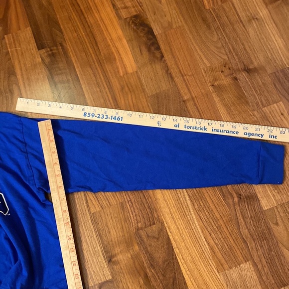 Pink Victoria’s Secret cats go big blue, Cropped drawstring long sleeve T-shirt - Picture 6 of 6